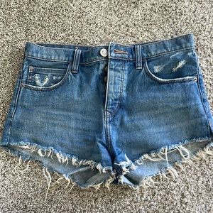 Express High Waisted Jean Shorts